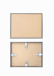 Alu ramme til 9 pixel plader 10 x 12 cm.